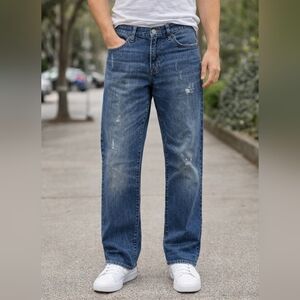 American Eagle Men's Original Straight Jeans 30x30 Distressed 100% Cotton